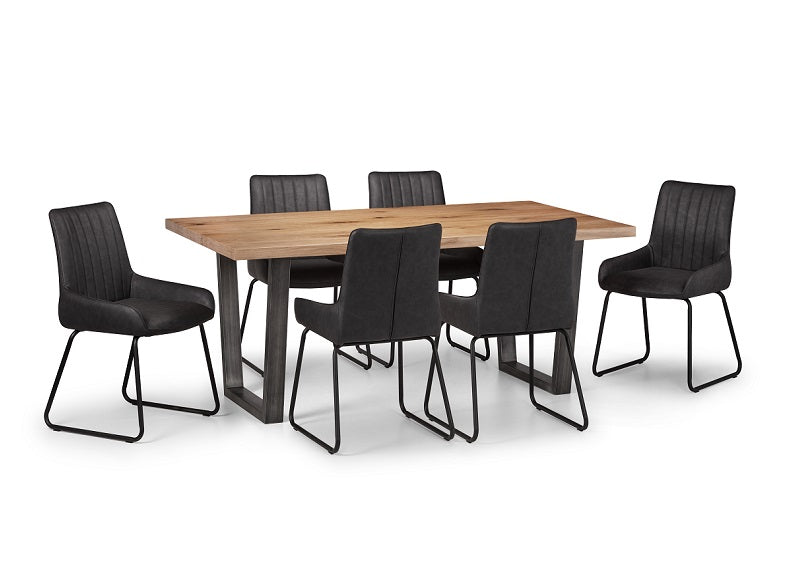 Brooklyn 1.8 m Dining Set W/Soho Chairs