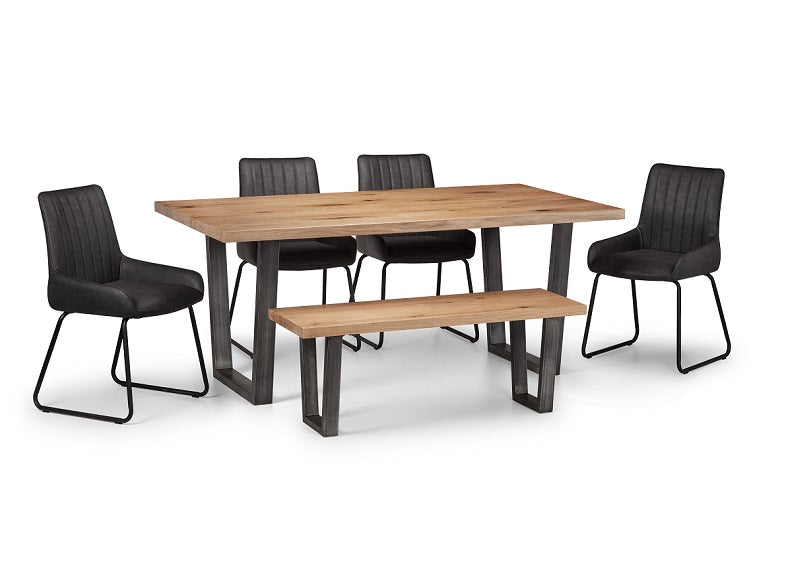 Brooklyn 1.8 m Dining Set W/Soho Chairs