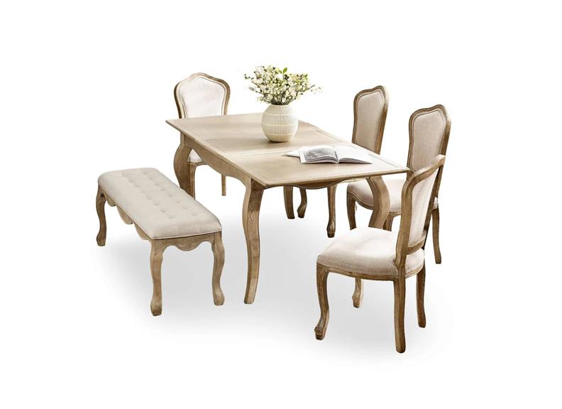 Camille Rectangular Extending Dining Set (Pre-Order Only)