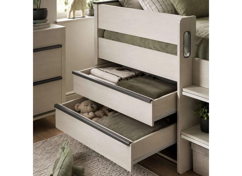 Celeste Mid-Sleeper Bed With Nordic Wood Frame | Contemporary Space Saving Sleeper Bed (Pre-Order Only)