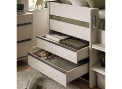 Celeste Mid-Sleeper Bed With Nordic Wood Frame | Contemporary Space Saving Sleeper Bed (Pre-Order Only)