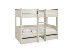 Celeste Bunk Bed With Nordic Wood Frame | Contemporary Space Saving Bunk Bed With Drawers (Pre-Order Only)