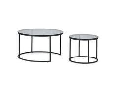 Chicago Smoked Glass Round Coffee Tables - 2