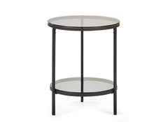 Chicago Round Glass End Table - 1