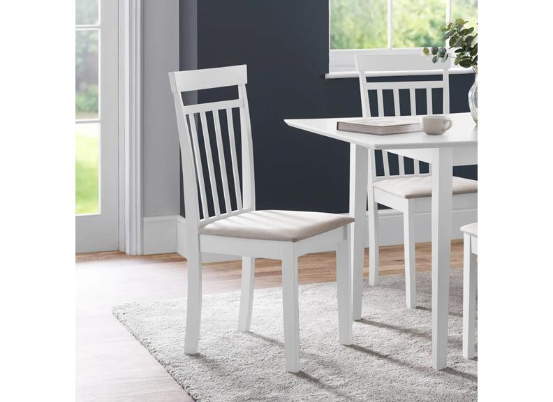 Two Coast White Dining Chairs