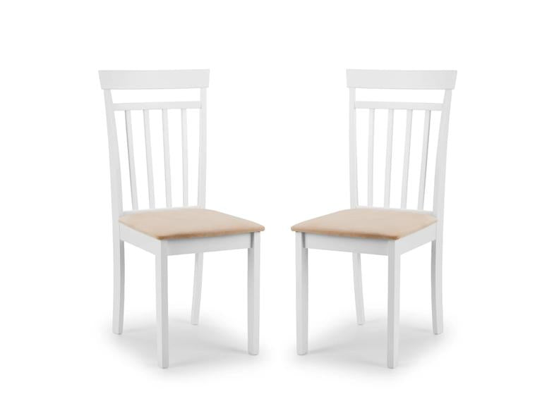 Two Coast White Dining Chairs