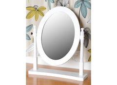 Contessa White Swivel Mirror - room