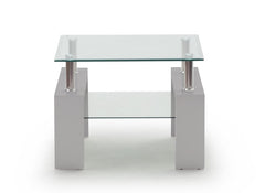 Calico Grey End Table
