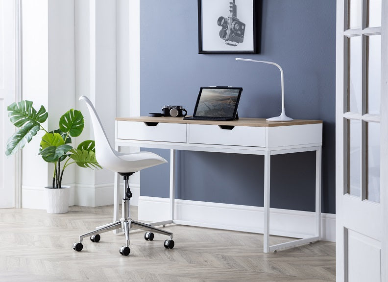 California White Desk - room