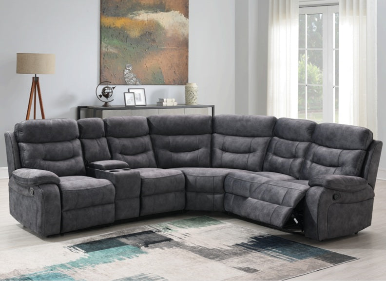 Carrie Sectional Manual Reclining Sofa