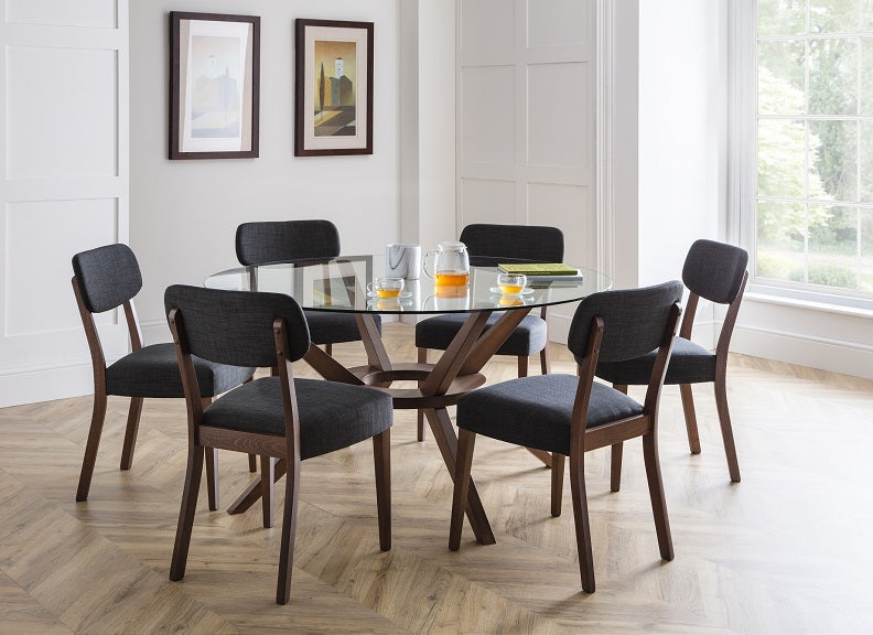 Chelsea Round Glass Table & Farringdon Chair Room