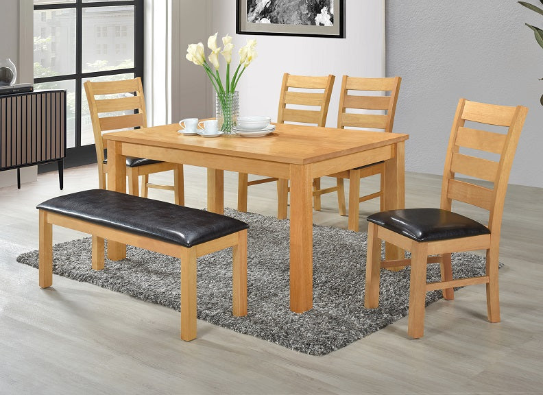 Chelsea Oak Set W/Bench