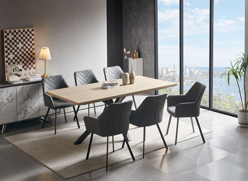 Chrissie 2 m Dining Set