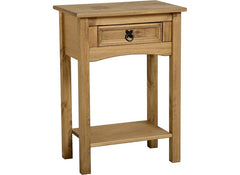 Corona Pine One Drawer Console Table