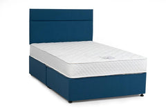 Cozy Complete Bed Set - 4 ft6 Divan Bed With Headboard And Fabric Colour Options