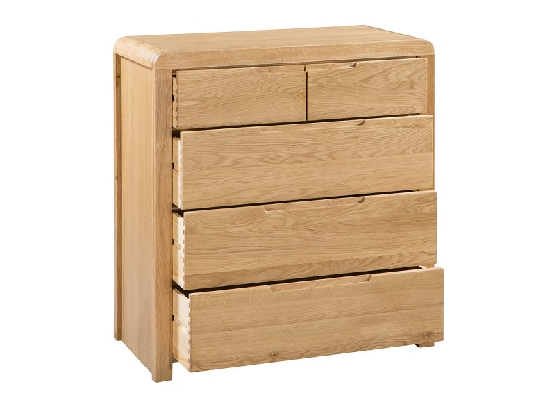Curve Oak 2+3 Chest Of Chest - 1