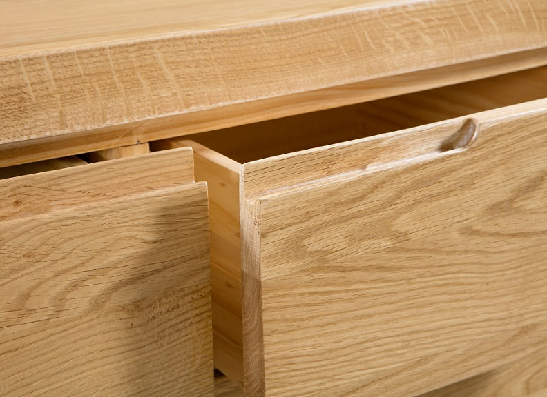 Curve Oak 2+3 Chest Of Chest - drawer