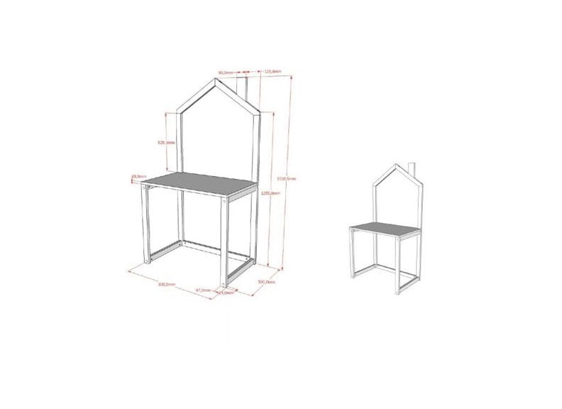 Dallas Desk - dimensions