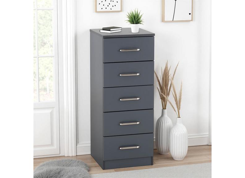 Dakota Grey  Drawer Chest