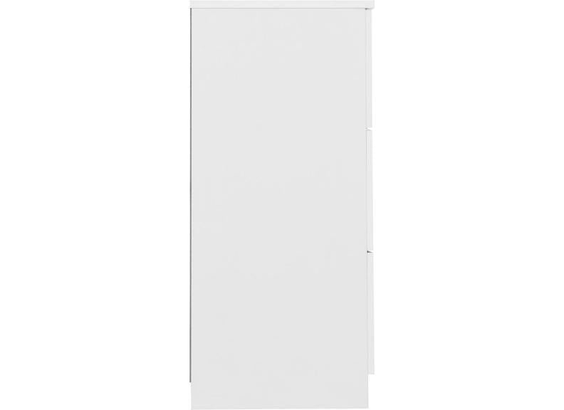 Dakota White Six Drawer Chest – Modern Bedroom Storage Chest