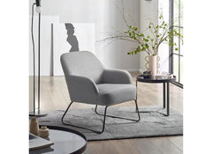 Davos Grey Accent Chair - room
