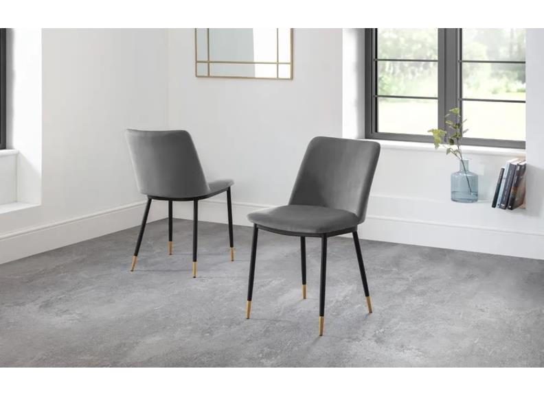 Delaunay Grey Dining Chairs 