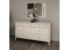 Diletta Stone Seven Drawer Chest – Art Deco Bedroom Furniture | Diletta Stone Bedroom Collection