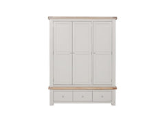 Doune Taupe Triple Wardrobe - front