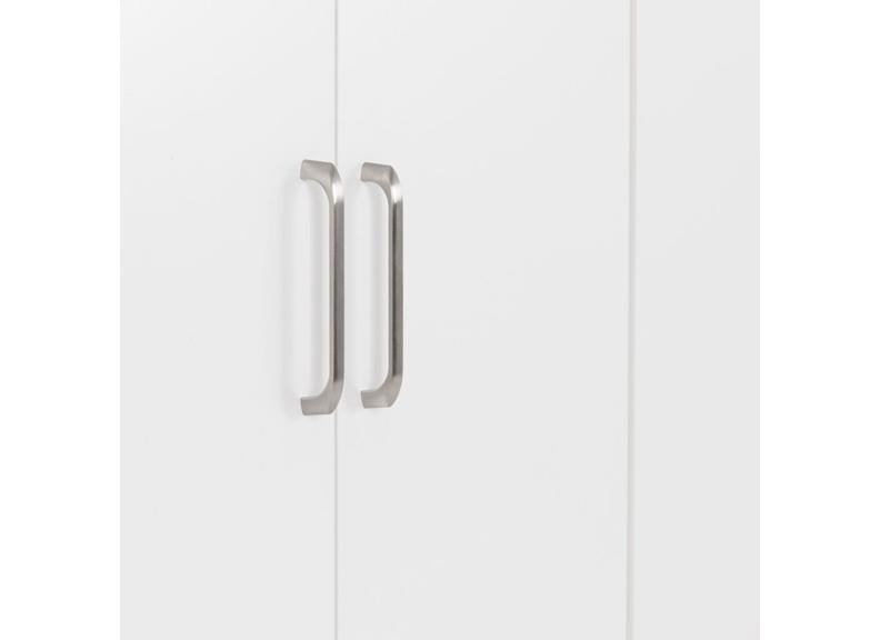 Dakota White Four Door Wardrobe – Modern Bedroom Storage Closet With Hanging Rails (Pre-Order Only)