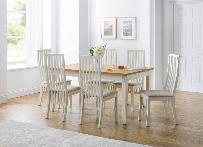 Vermont Ivory Chairs With Davenport Dining Table  - room