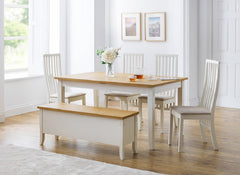 Vermont Ivory Chairs With Davenport Dining  - room