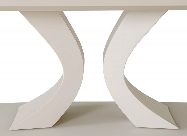 Daiva Greige Console Table - base