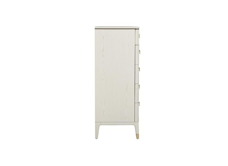 Diletta Stone Five Drawer Chest – Art Deco Bedroom Furniture | Diletta Stone Bedroom Collection