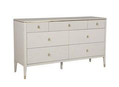 Diletta Stone Seven Drawer Chest – Art Deco Bedroom Furniture | Diletta Stone Bedroom Collection