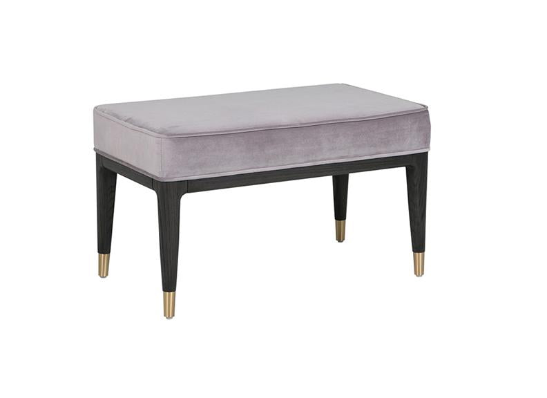 Diletta Ebony Stool – Art Deco Bedroom Furniture | Diletta Ebony Bedroom Collection