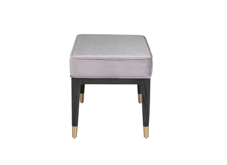Diletta Ebony Stool – Art Deco Bedroom Furniture | Diletta Ebony Bedroom Collection