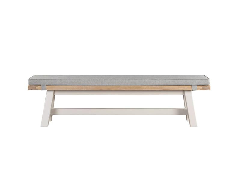 Doune Dining Bench W/Fabric Seat - front