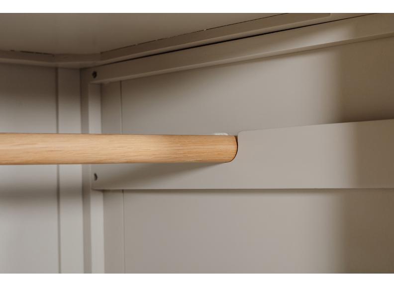 Doune Two Door Wardrobe - rail