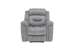 Dudley Grey Reclining Armchair - front
