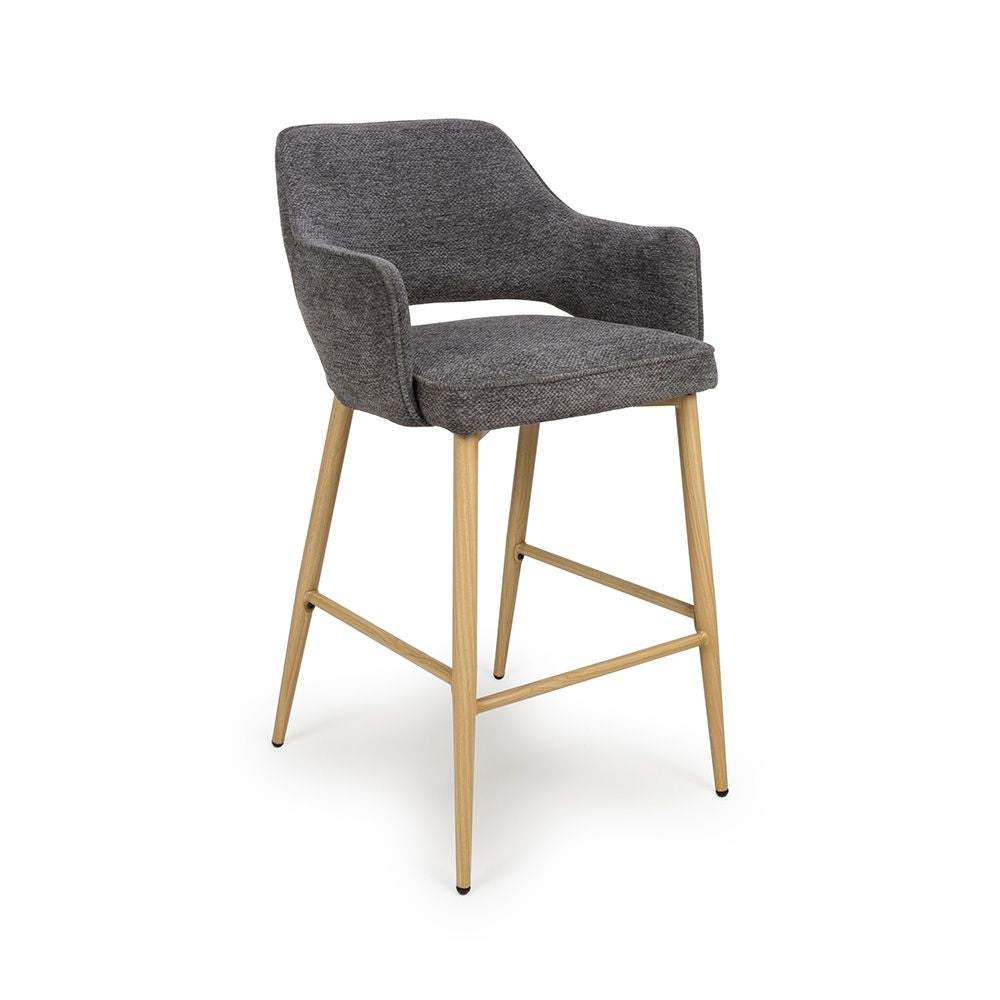 Eden Bar Chair - Set of 2 - Grey - Image 2