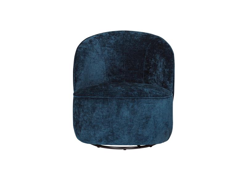 Edie Accent Chair - Blue Fabric