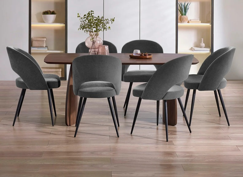 Artemis Table Table W/Ella Grey Chairs