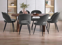 Artemis Table Table W/Ella Grey Chairs
