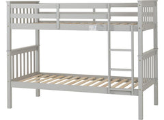 Erin Grey Standard Bunk Bed – Modern Space-Saving Twin Bunk Frame