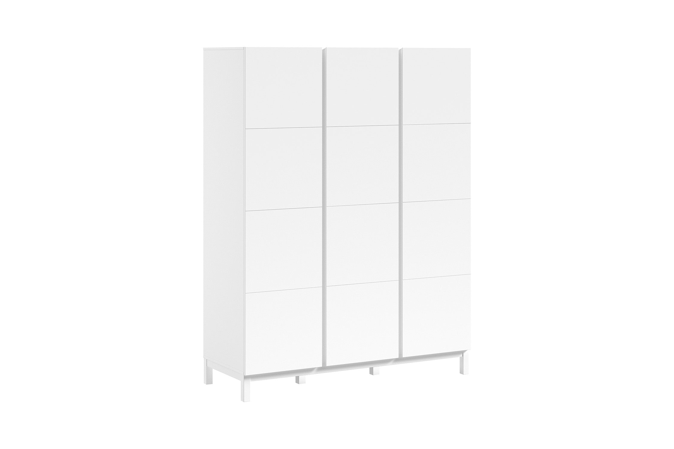 Eva 3 Door Wardrobe White (VIP)