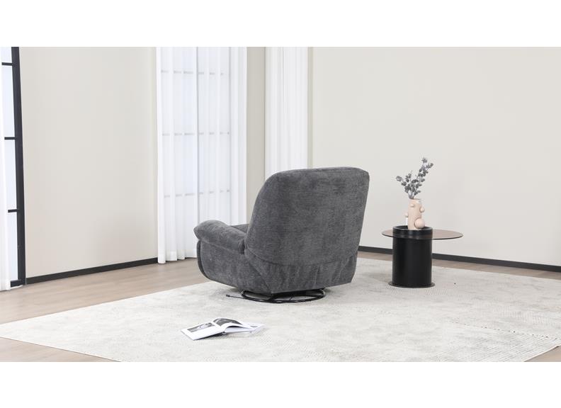 Ebba Dark Grey Chair - rear