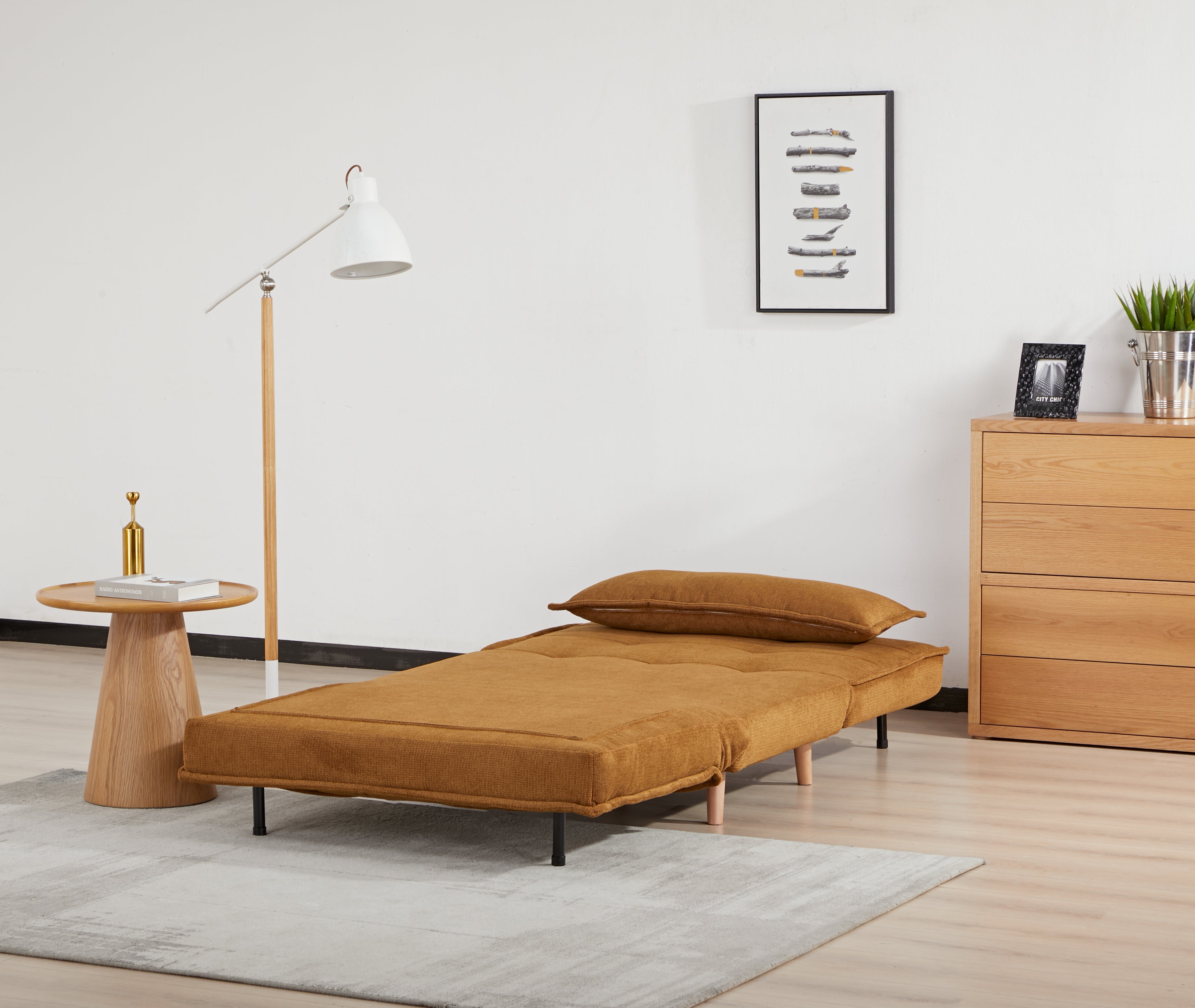 Ebro Pumpkin Sofa - open