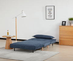 Ebro Blue Sofa - open