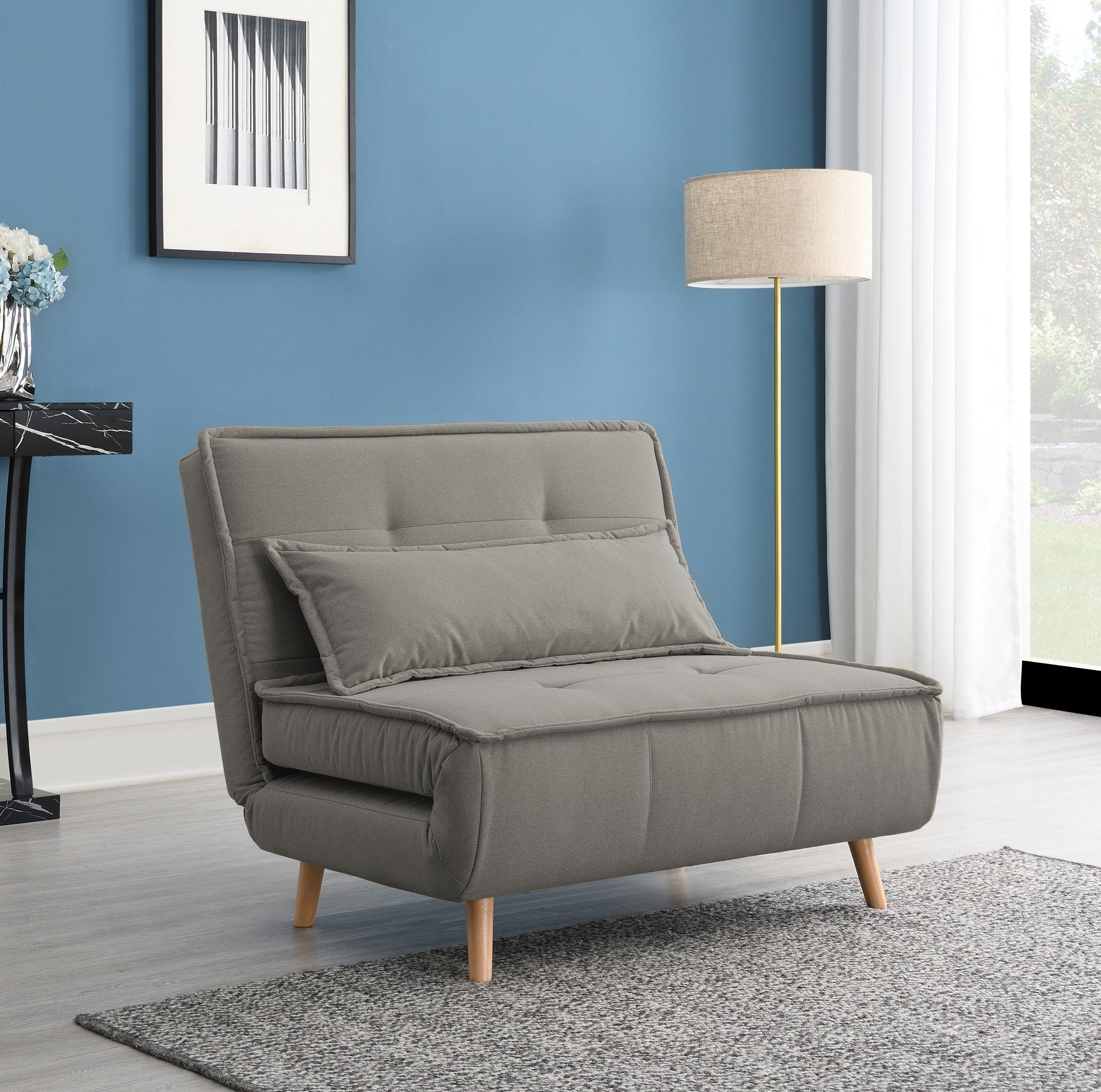 Ebro Grey Sofa - closed