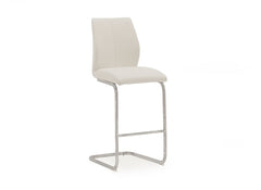 Elis White PU Bar Chair